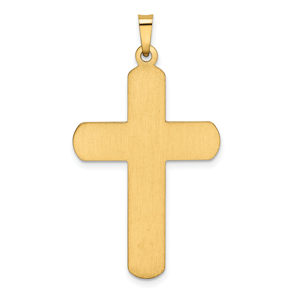 14K Polished Latin Cross Pendant