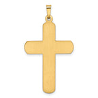 14K Polished Latin Cross Pendant
