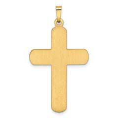 14K Polished Latin Cross Pendant