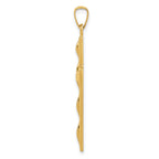 14K Polished Cross Pendant
