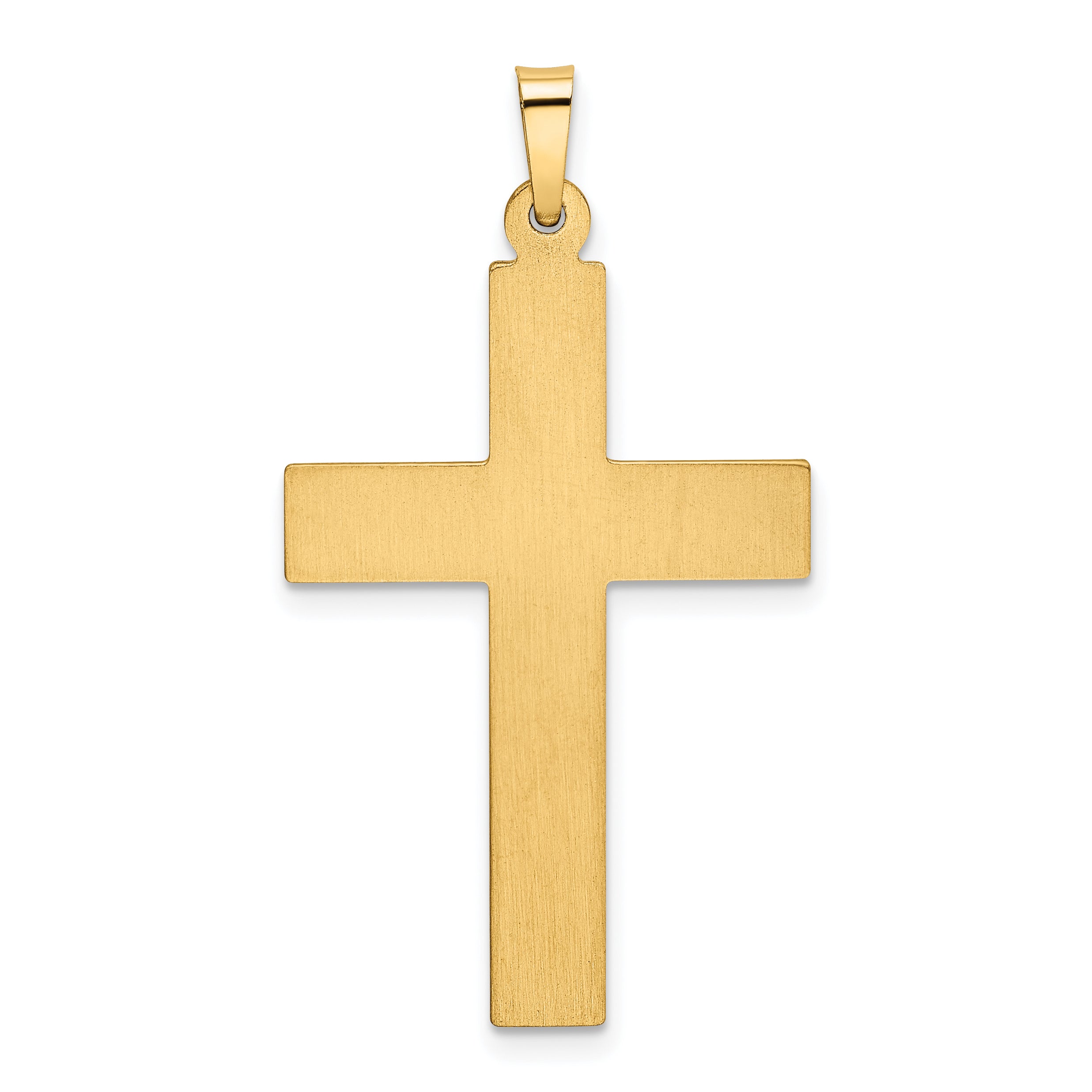 14K Polished Cross Pendant