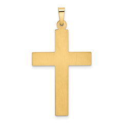 14K Polished Cross Pendant