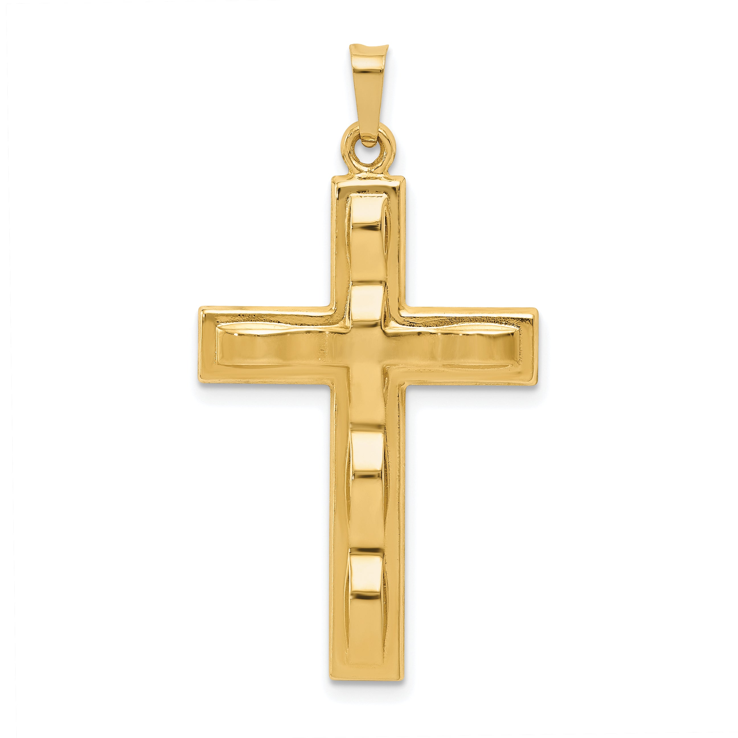 14k Polished Cross Pendant Main image