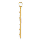 14K Polished Cross Pendant
