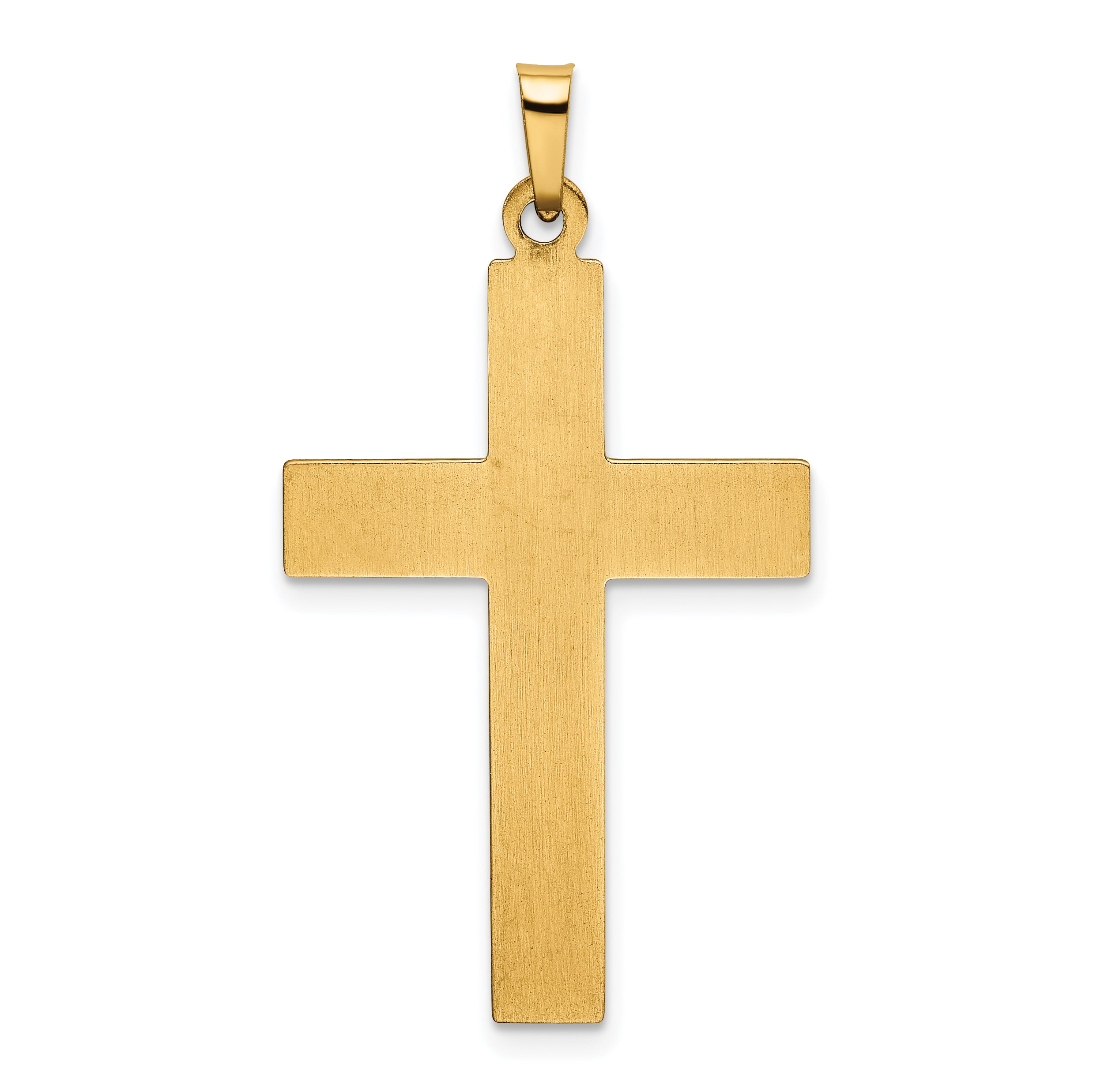 14K Polished Cross Pendant