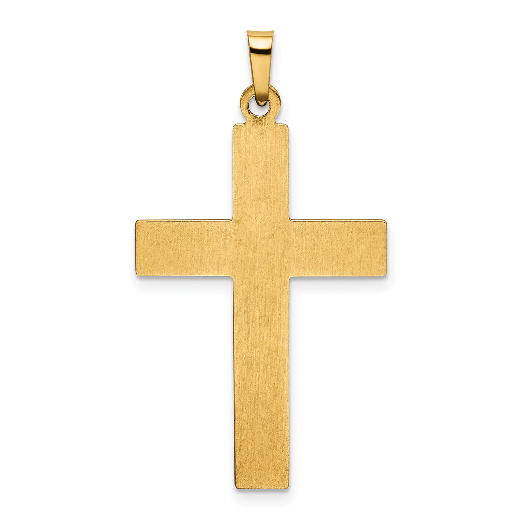 14K Polished Cross Pendant