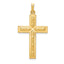 14k Polished Cross Pendant