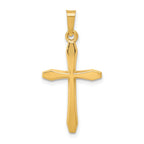 14k Polished Passion Cross Pendant