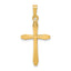 14k Polished Passion Cross Pendant