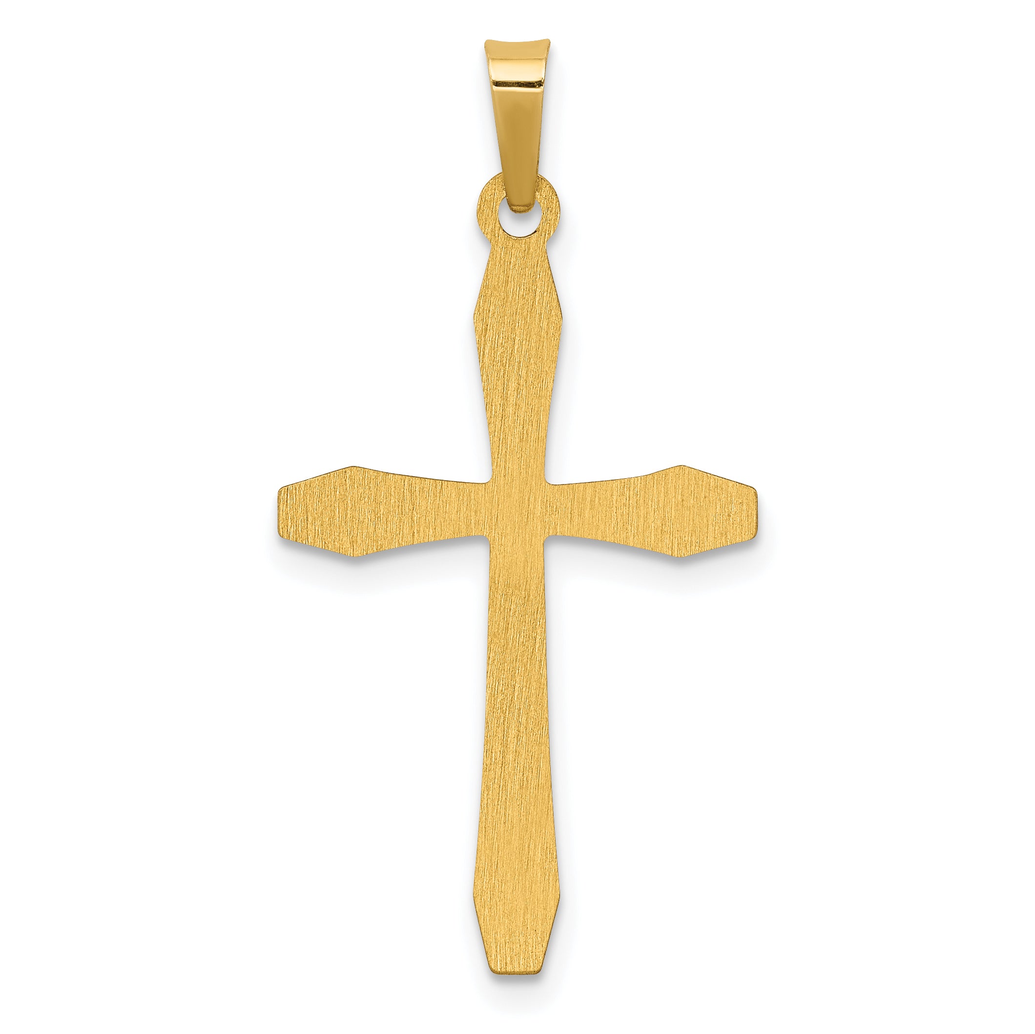 14K Polished Cross Pendant