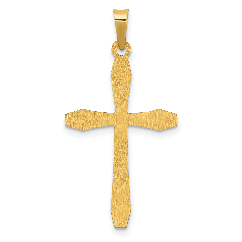 14K Polished Cross Pendant