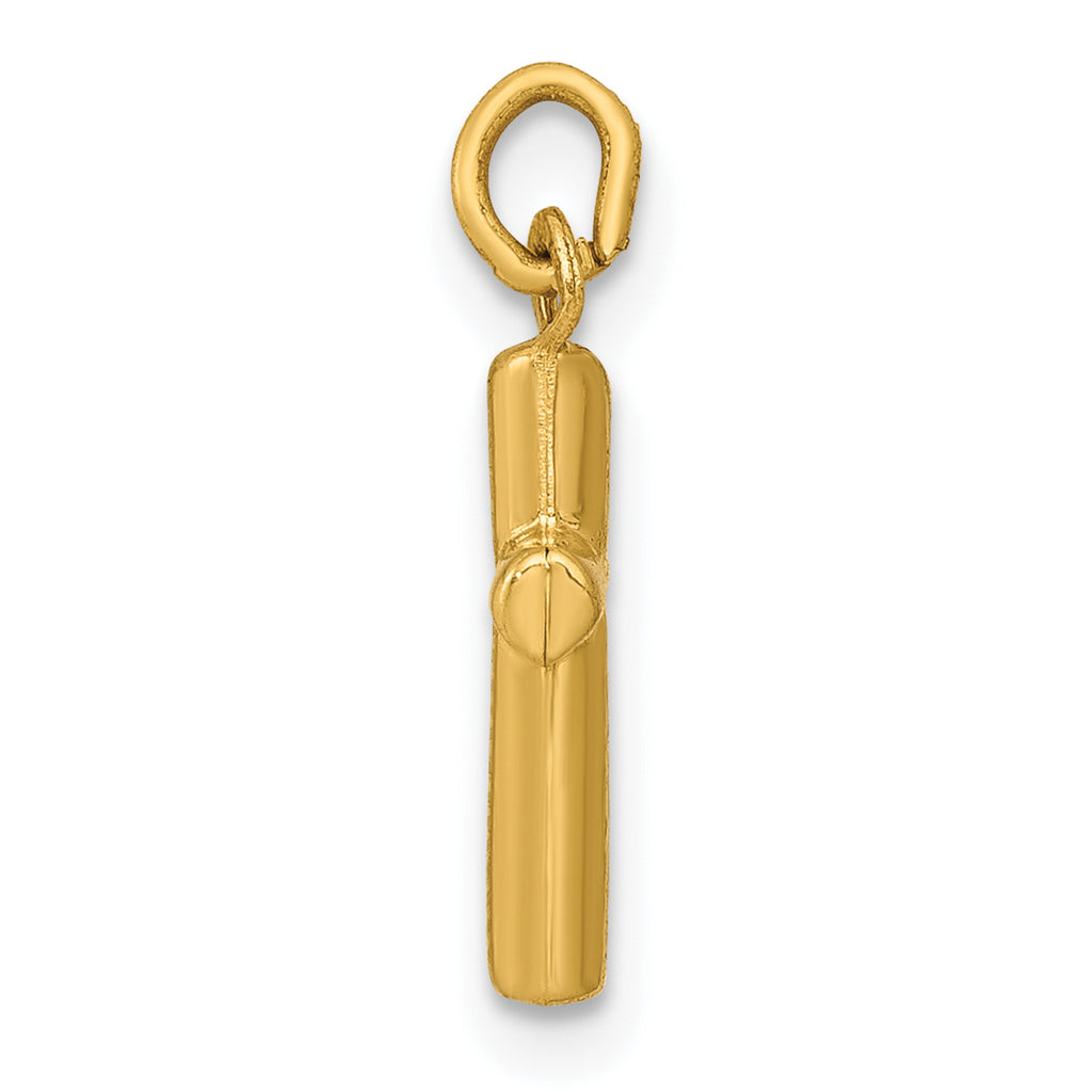 14K Polished Cross Pendant