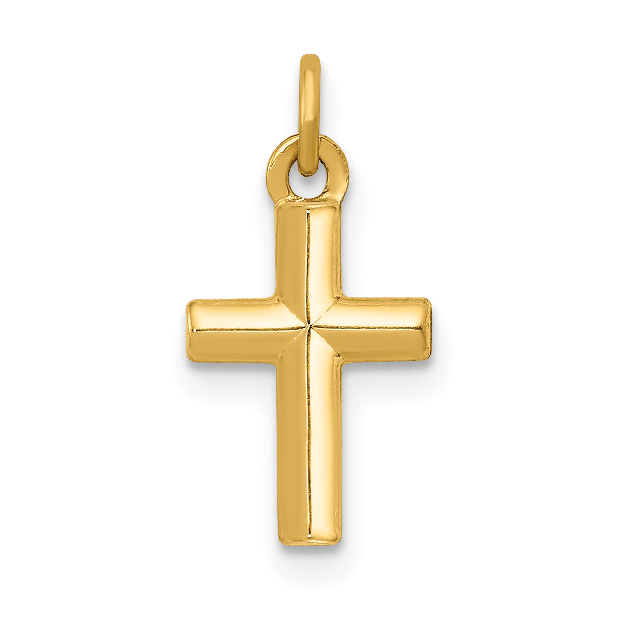 14k Polished Cross Pendant Main image
