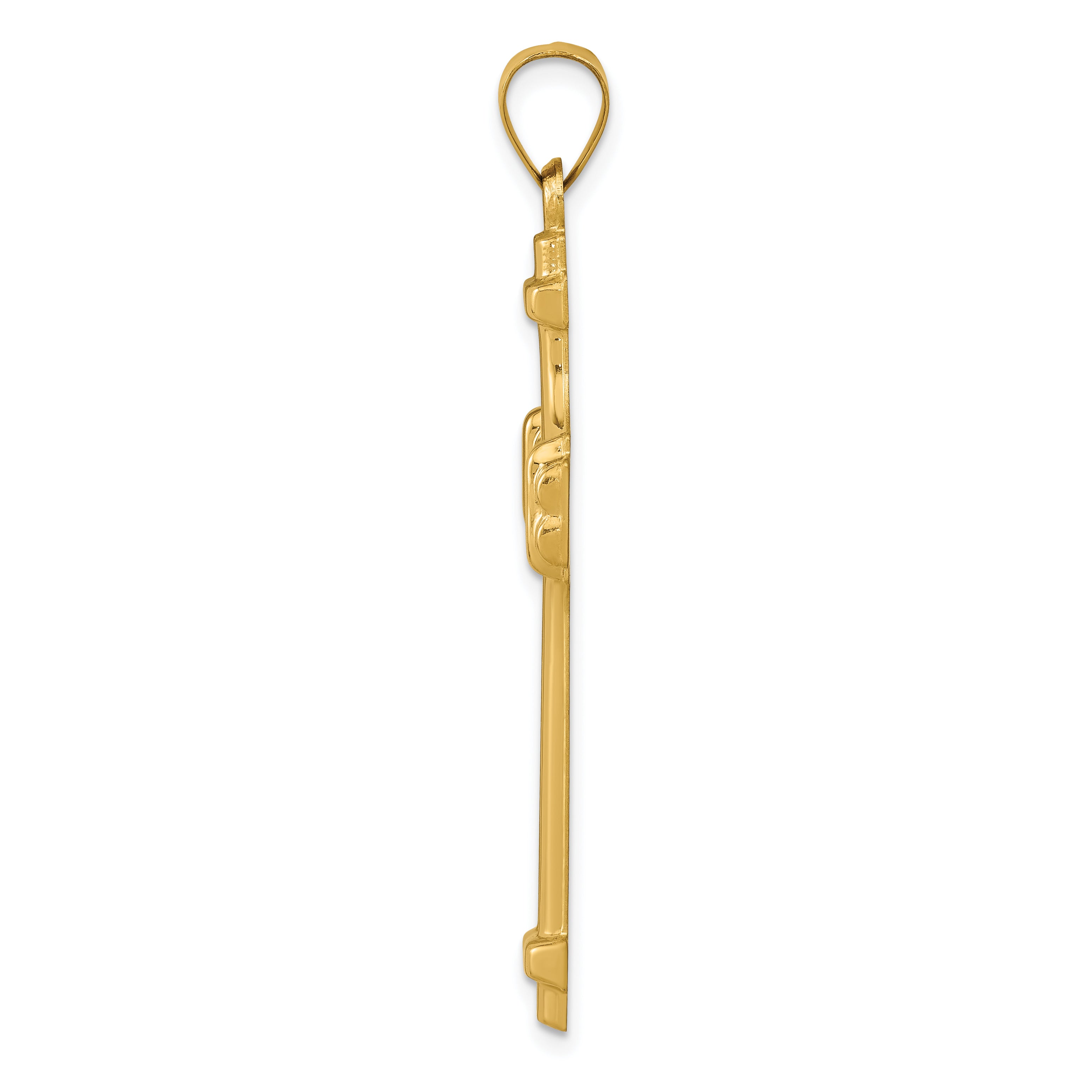 14K Polished Fancy Cross Pendant Secondary image
