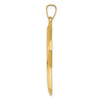 14K Polished Cross Pendant