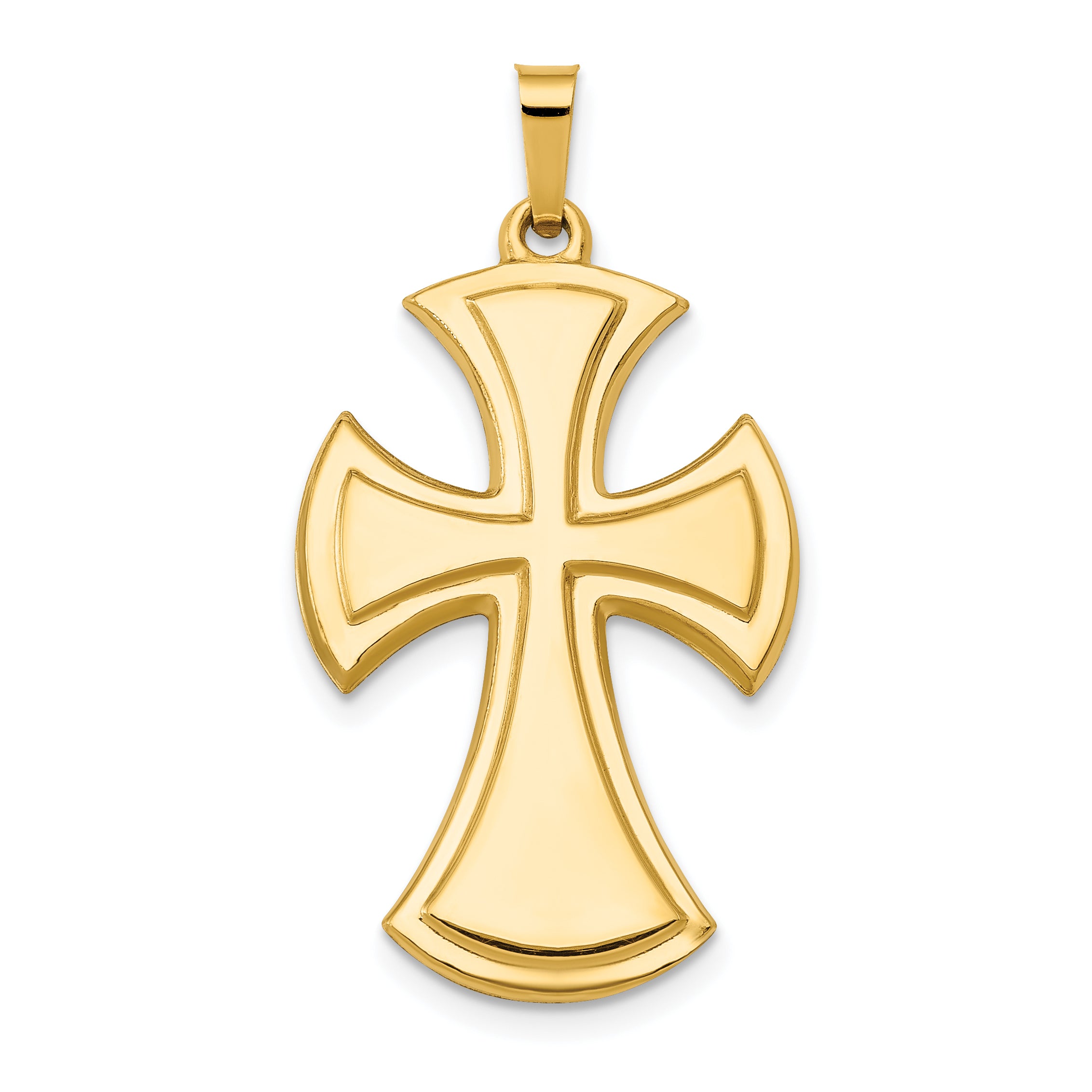 14k Polished Cross Pendant Main image