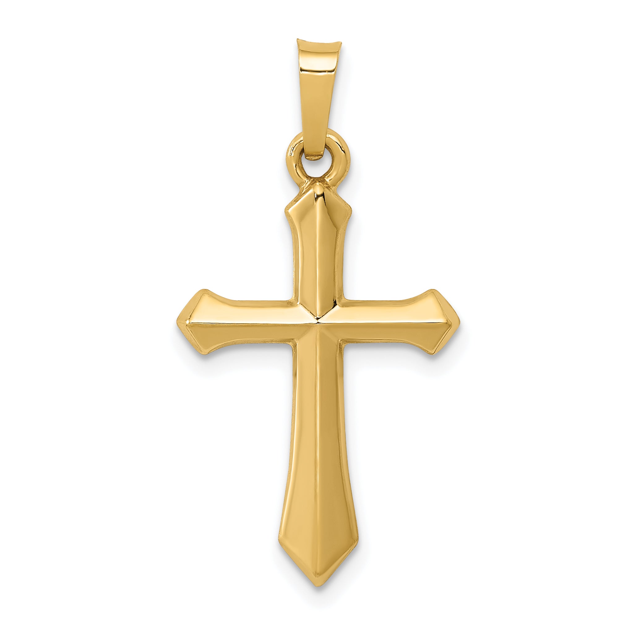 14k Polished Cross Pendant Main image