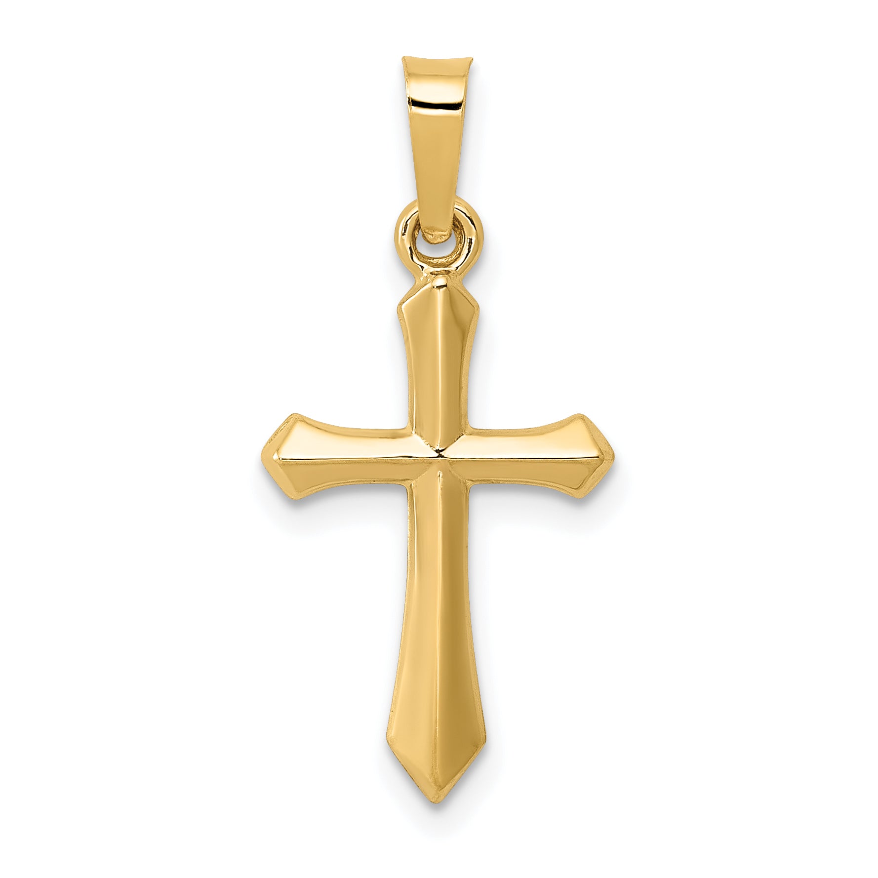 14k Polished Cross Pendant Main image
