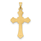 14K Budded Cross Pendant