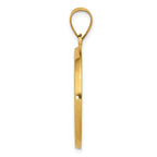 14K Polished & Satin St. Benedict Reversible Hollow Medal