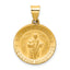 14K Polished / Satin Hollow Spanish St. Jude Thaddeus Medal