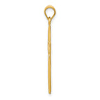 14K Polished Latin Cross Pendant