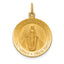 14k Solid Polished/Satin Small Round Miraculous Medal