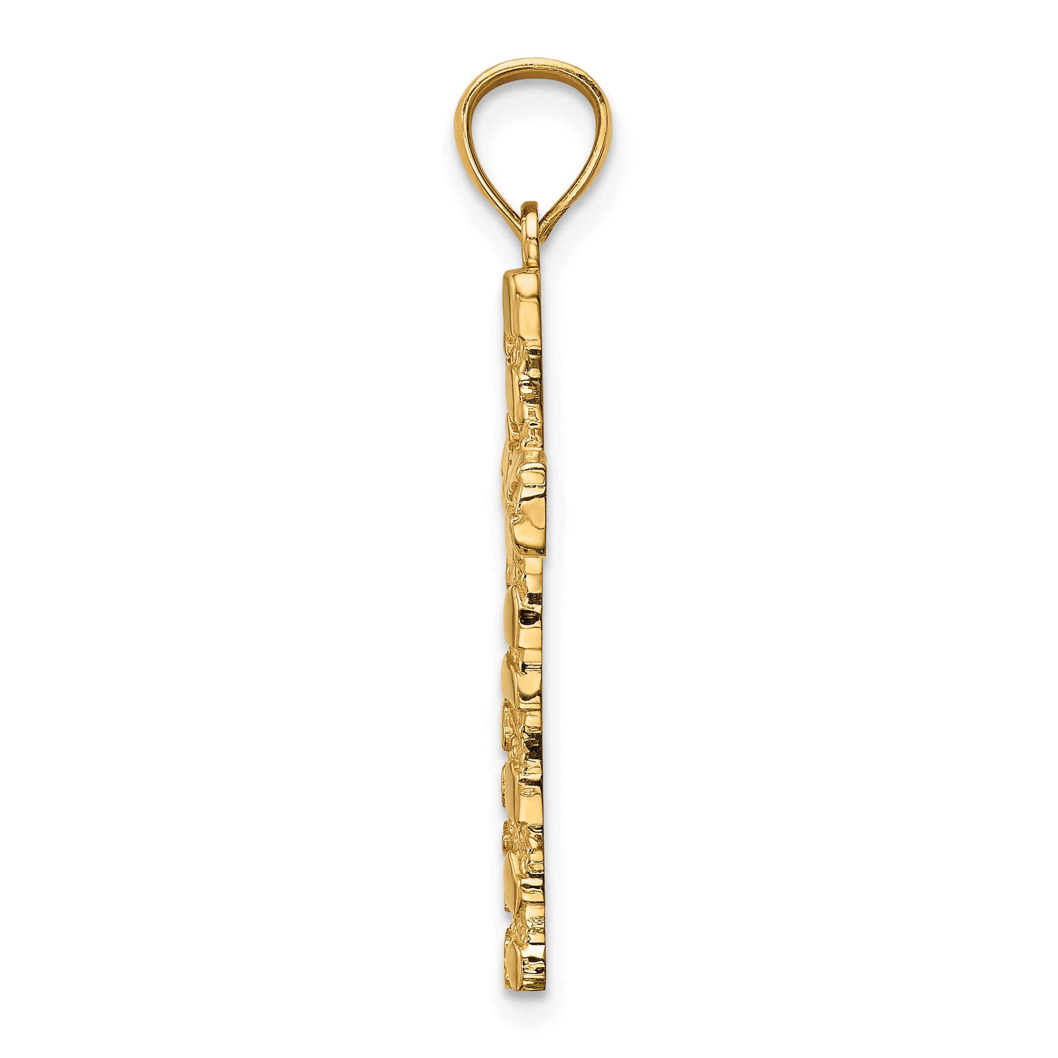14K Nugget Cross Pendant Secondary image