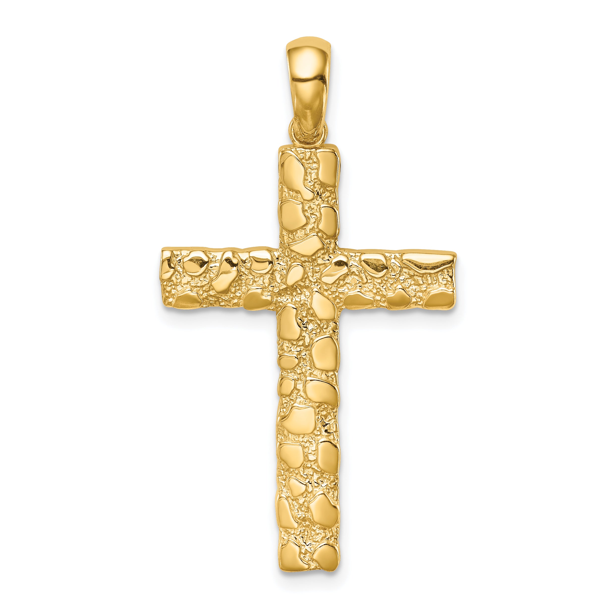14K Nugget Cross Pendant Main image