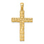 14K Nugget Cross Pendant