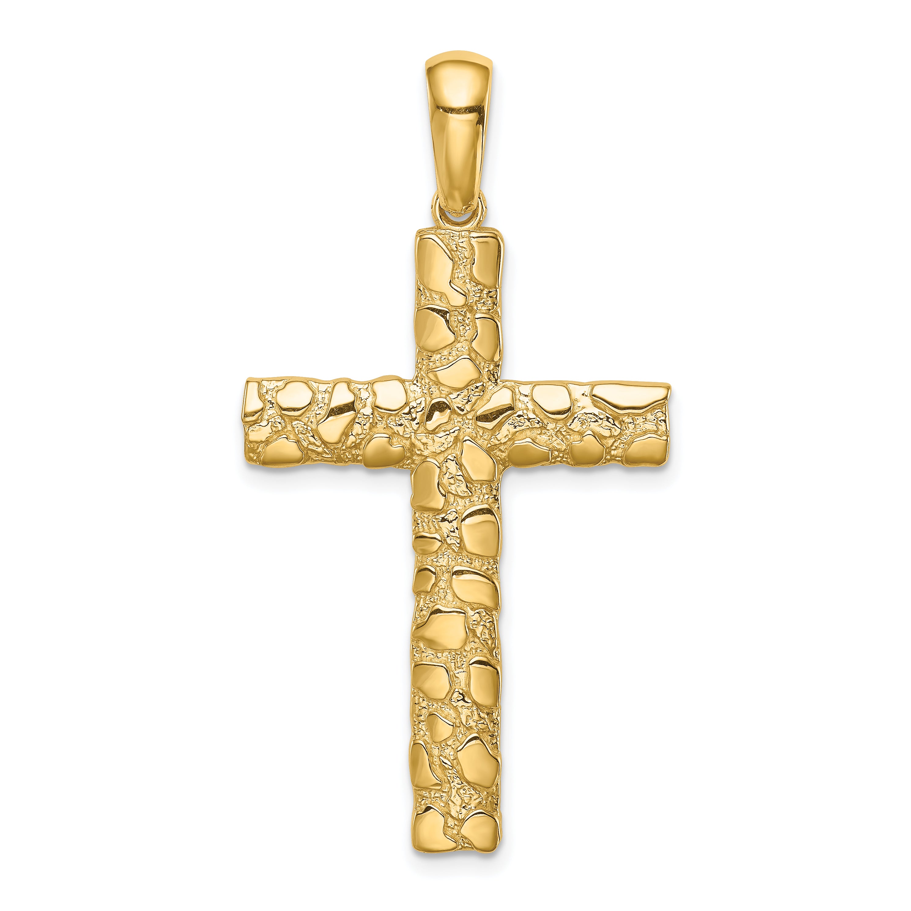 14K Nugget Cross Pendant Main image