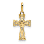 14K D/C Cross Pendant