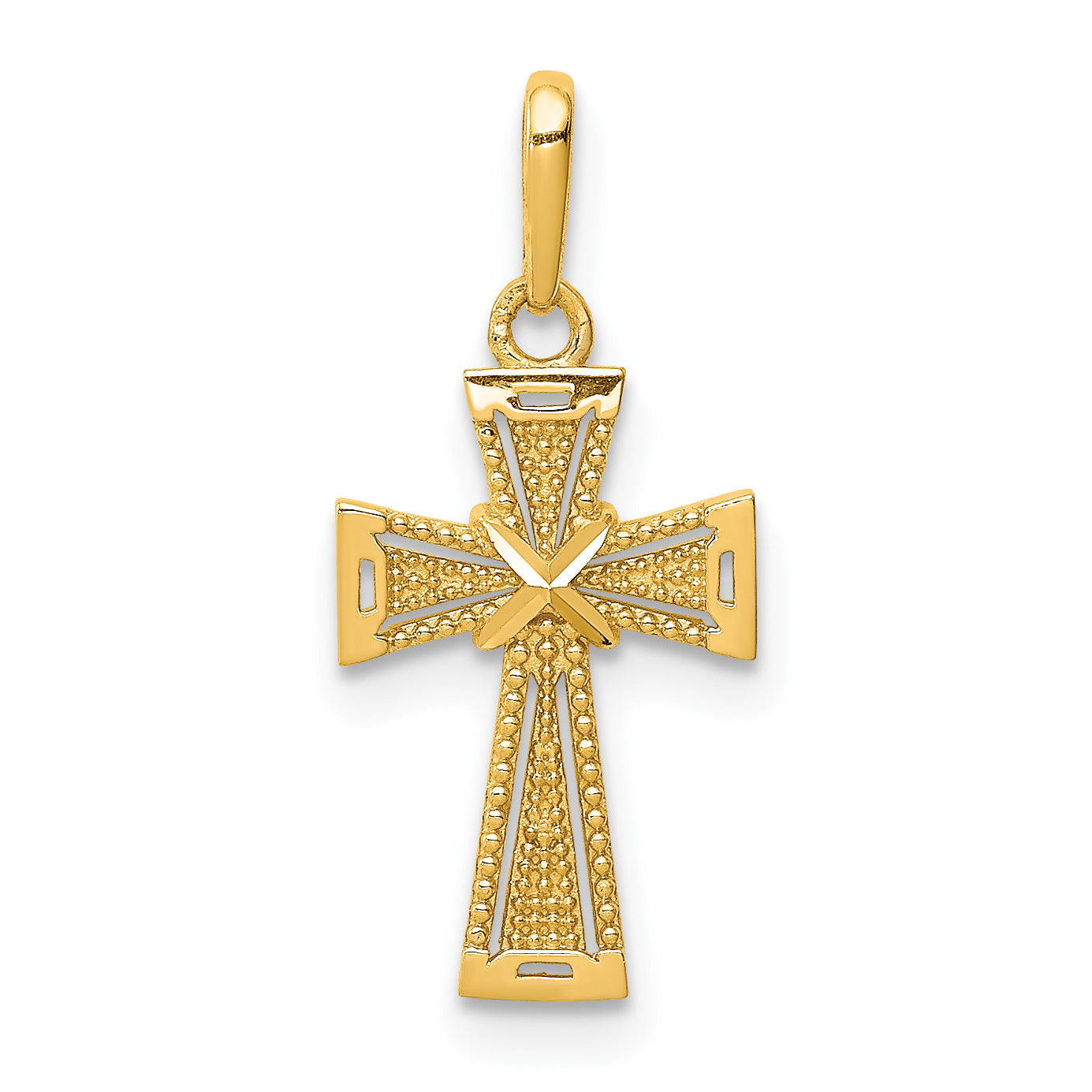 14K D/C Cross Pendant Main image