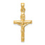 14k Hollow Crucifix Pendant