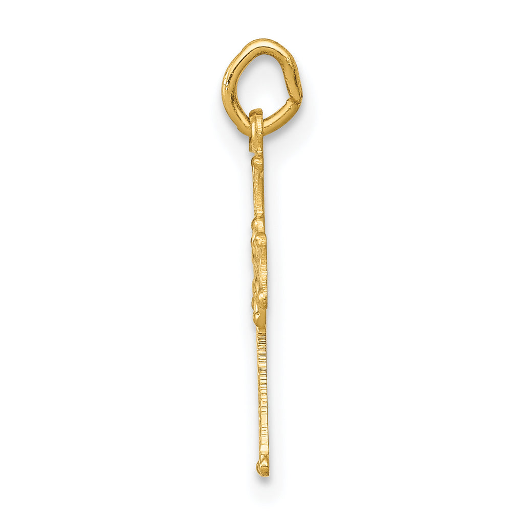 14K Celtic Cross Charm