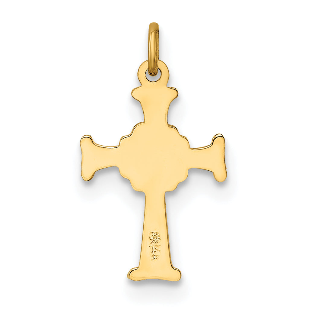 14K Celtic Cross Charm