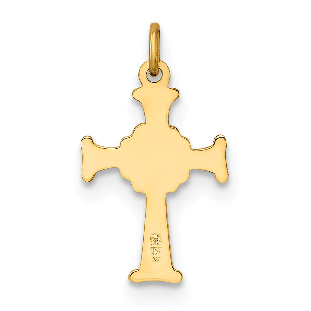 14K Celtic Cross Charm