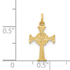 14K Celtic Cross Charm