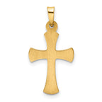 14K Hollow Cross Pendant