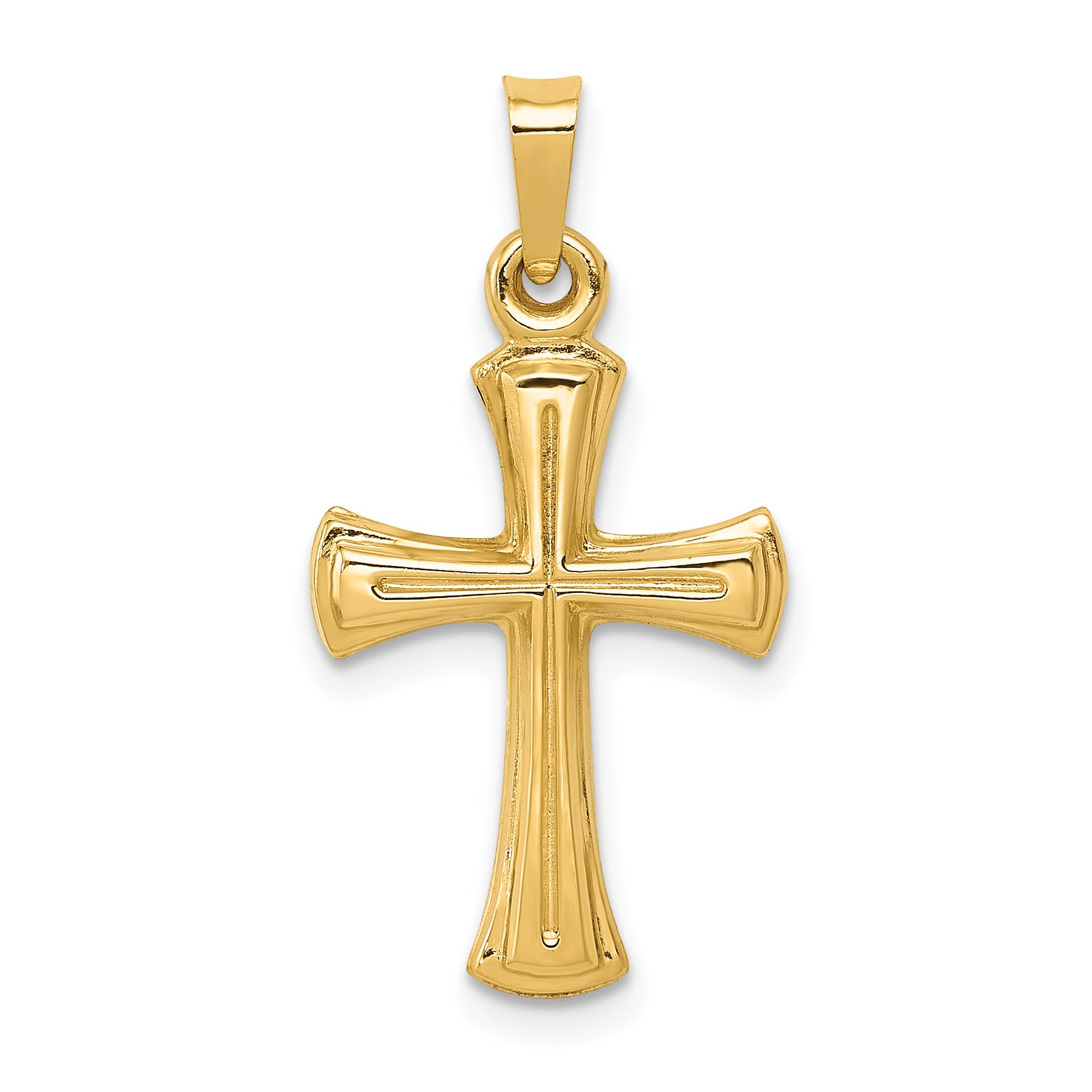 14k Hollow Cross Pendant Main image
