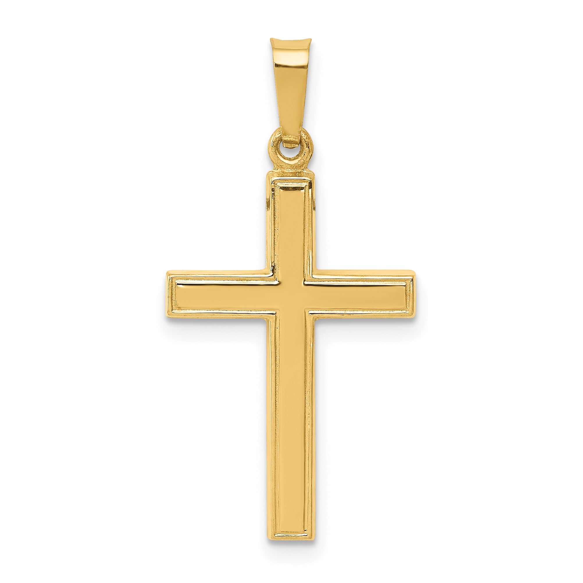14k Hollow Cross Pendant Main image