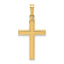 14k Hollow Cross Pendant