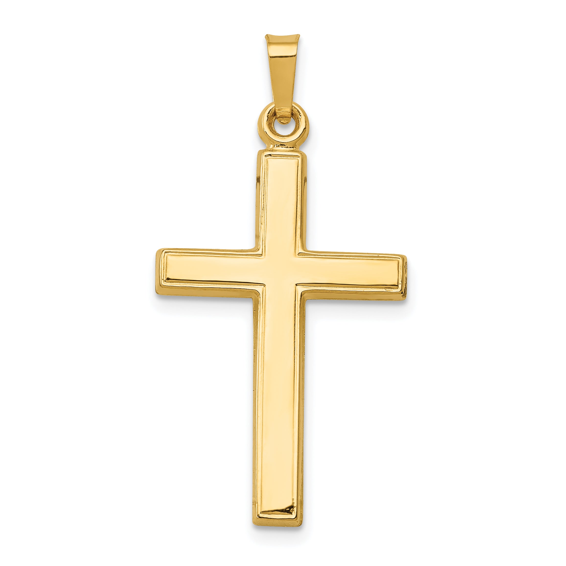 14k Hollow Cross Pendant Main image