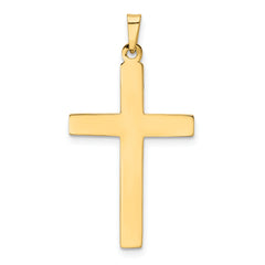 14K Hollow Cross Pendant