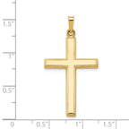 14K Hollow Cross Pendant