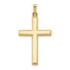 14k Hollow Cross Pendant