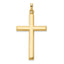 14k Hollow Cross Pendant
