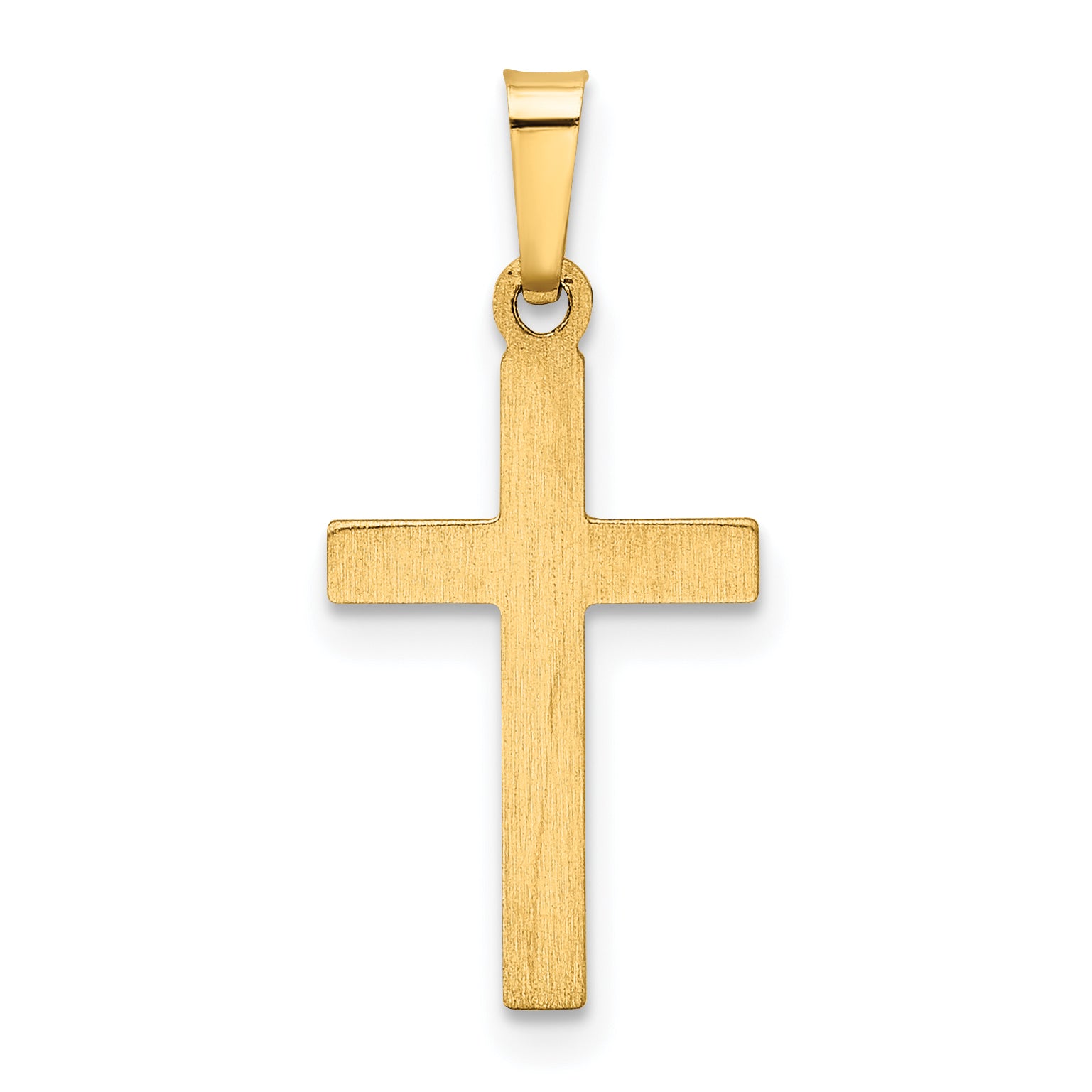 14K Hollow Cross Pendant