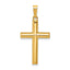 14k Hollow Cross Pendant
