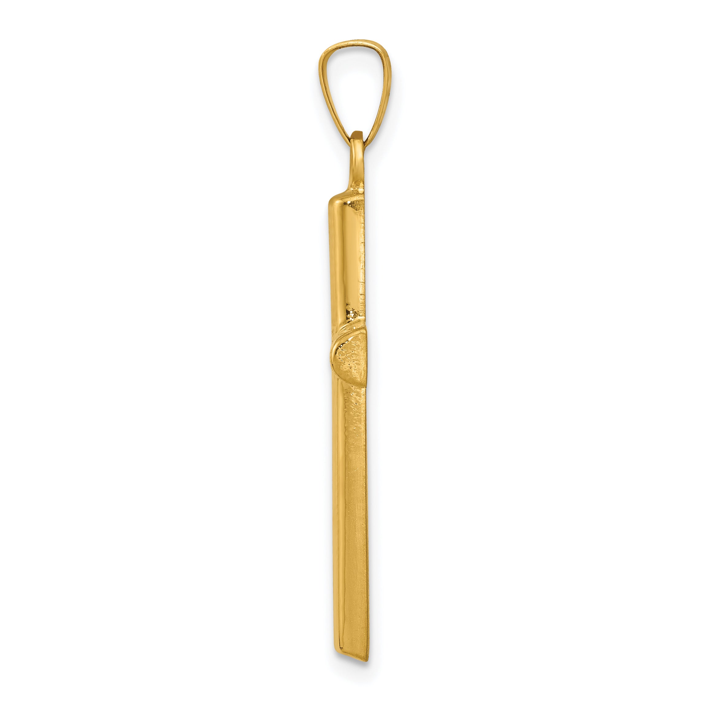 14K Hollow Cross Pendant Secondary image